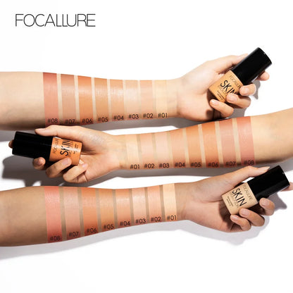 Wholesale FOCALLURE Liquid Foundation | Makeup Base, Concealer, Whitening, Moisturizing, Oil-Control Cosmetics