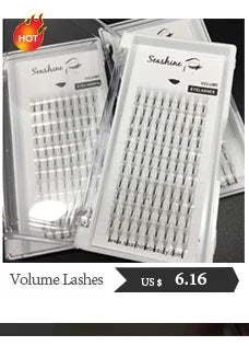 Seashine Makeup Brushes Set - 2pcs Lash Foam Cleanser, Gold Tweezers, Fast-Dry Glue | Private Label & Free Shipping