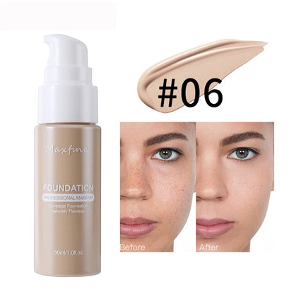 Liquid Foundation | Waterproof, Sweat-Resistant, Full Coverage Concealer for Professional Makeup