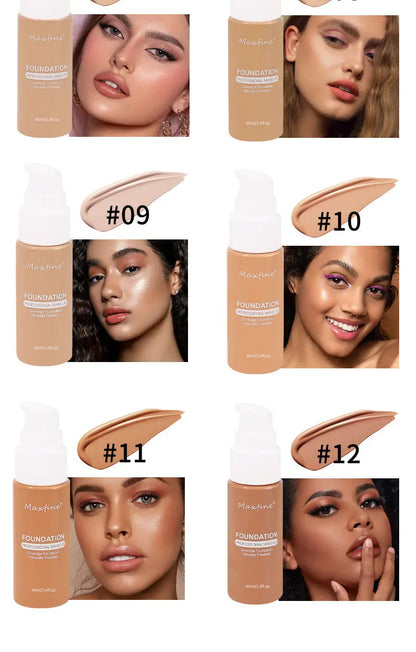 Liquid Foundation | Waterproof, Sweat-Resistant, Full Coverage Concealer for Professional Makeup