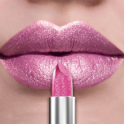 21-Color Metallic Lipstick: Bold, Glittery, Long-Lasting & Matte Finish