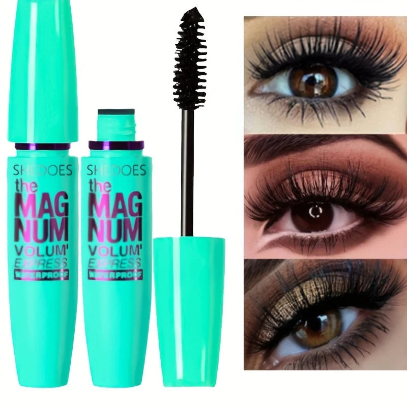 4D Black Mascara: Thickening, Lengthening & Waterproof Curl