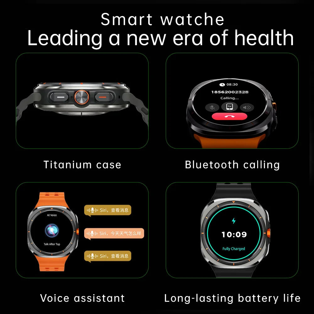 SK7 Ultra GPS Smartwatch - 500mAh, AMOLED HD Screen, BT Call, Outdoor Sports, Android & iOS Compatible (2025)