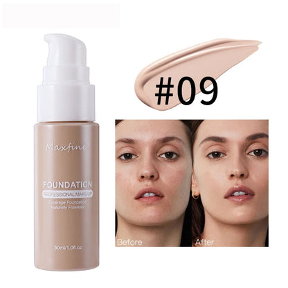 Liquid Foundation | Waterproof, Sweat-Resistant, Full Coverage Concealer for Professional Makeup