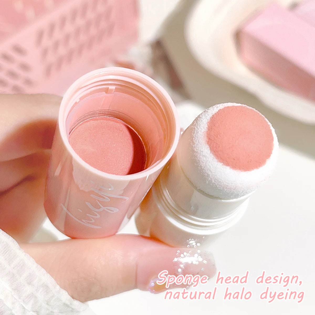 Yunrou Soft Fog Blush Stick: Korean Style, Brightening & Dual-Use for Lips & Cheeks