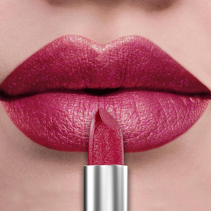 21-Color Metallic Lipstick: Bold, Glittery, Long-Lasting & Matte Finish