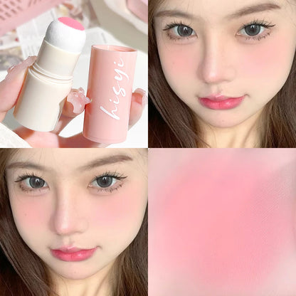 Yunrou Soft Fog Blush Stick: Korean Style, Brightening & Dual-Use for Lips & Cheeks