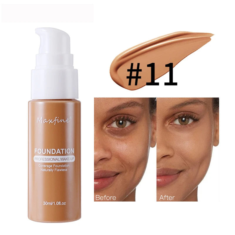 Liquid Foundation | Waterproof, Sweat-Resistant, Full Coverage Concealer for Professional Makeup