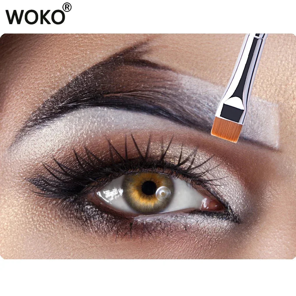 212 Flat Eyebrow Brush - Ultrathin Eyebrow Makeup & Eyeliner Brush, Thin Eye Liner & Brow Contour Beauty Tool