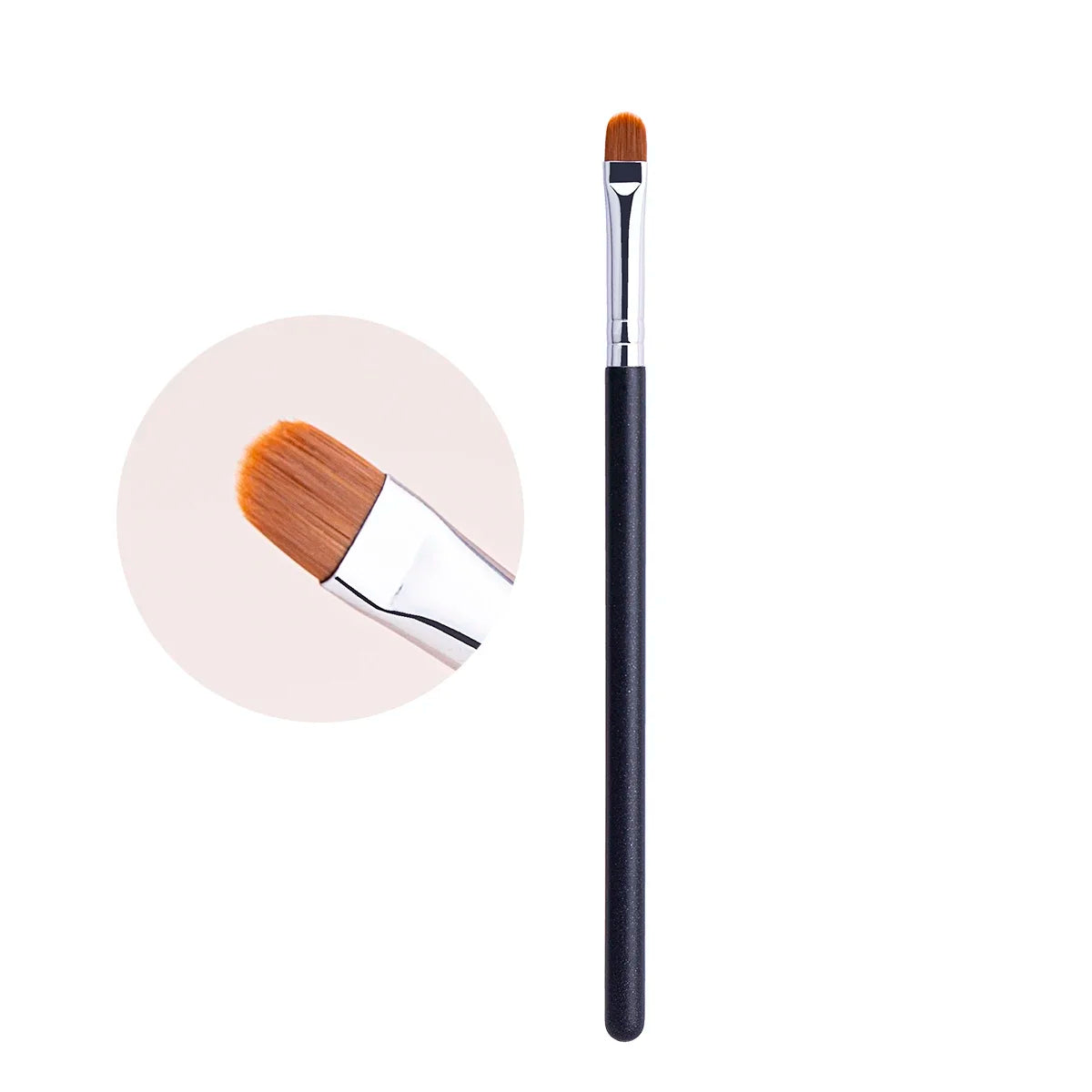 212 Flat Eyebrow Brush - Ultrathin Eyebrow Makeup & Eyeliner Brush, Thin Eye Liner & Brow Contour Beauty Tool