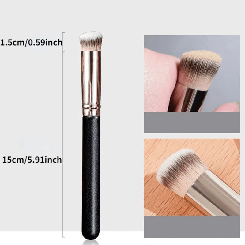 1/2/5 Pcs Foundation & Concealer Brush - Premium Contour Blusher Brushes for Flawless Blending and Under-Eye Makeup