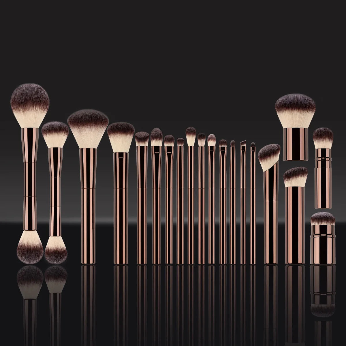 Makeup Brush Set for Powder, Foundation, Concealer, Blusher, Bronzer, Eye Shadow, Eyebrow, Eyeliner & Sculpting