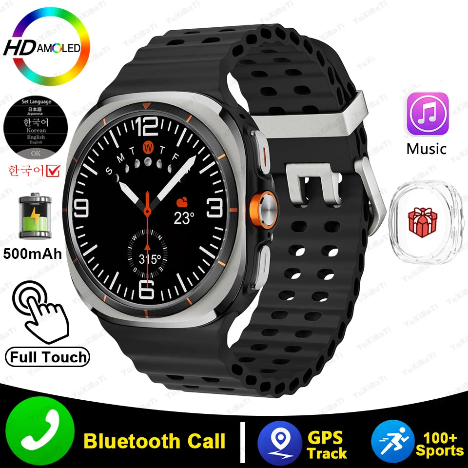 SK7 Ultra GPS Smartwatch - 500mAh, AMOLED HD Screen, BT Call, Outdoor Sports, Android & iOS Compatible (2025)