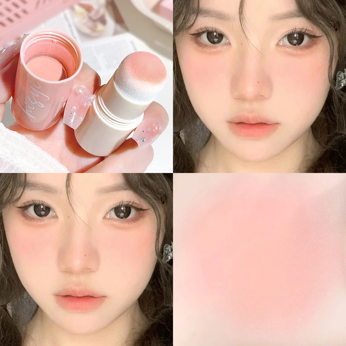 Yunrou Soft Fog Blush Stick: Korean Style, Brightening & Dual-Use for Lips & Cheeks