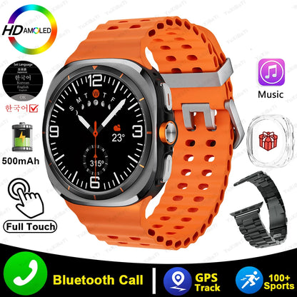 SK7 Ultra GPS Smartwatch - 500mAh, AMOLED HD Screen, BT Call, Outdoor Sports, Android & iOS Compatible (2025)