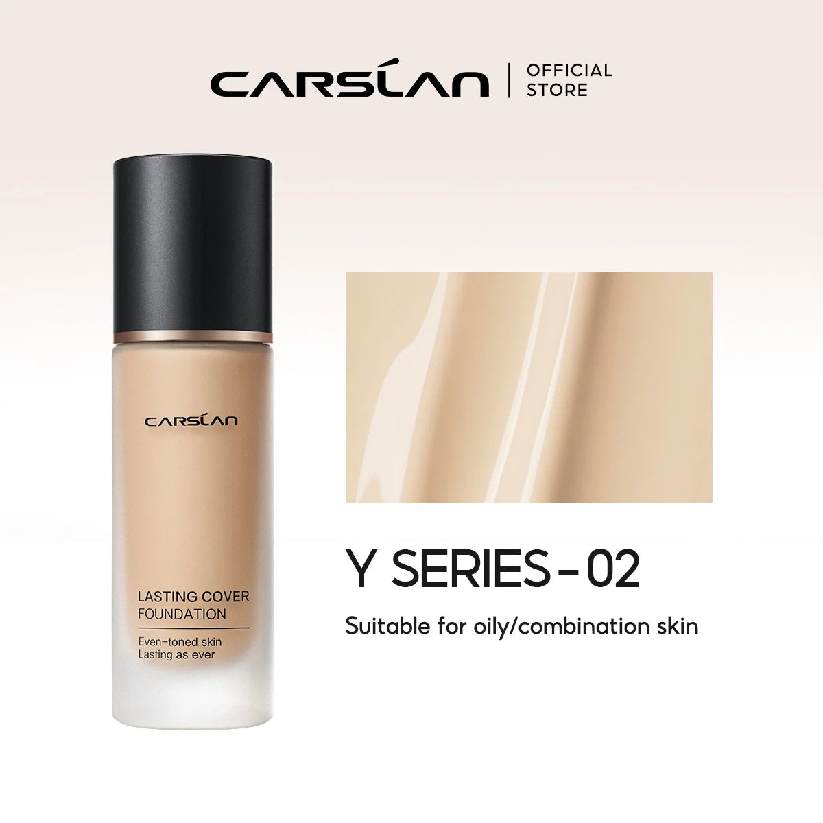 CARSLAN Matte Liquid Foundation | Long-Lasting, Full Coverage, Moisturizing, Oil Control Face Makeup