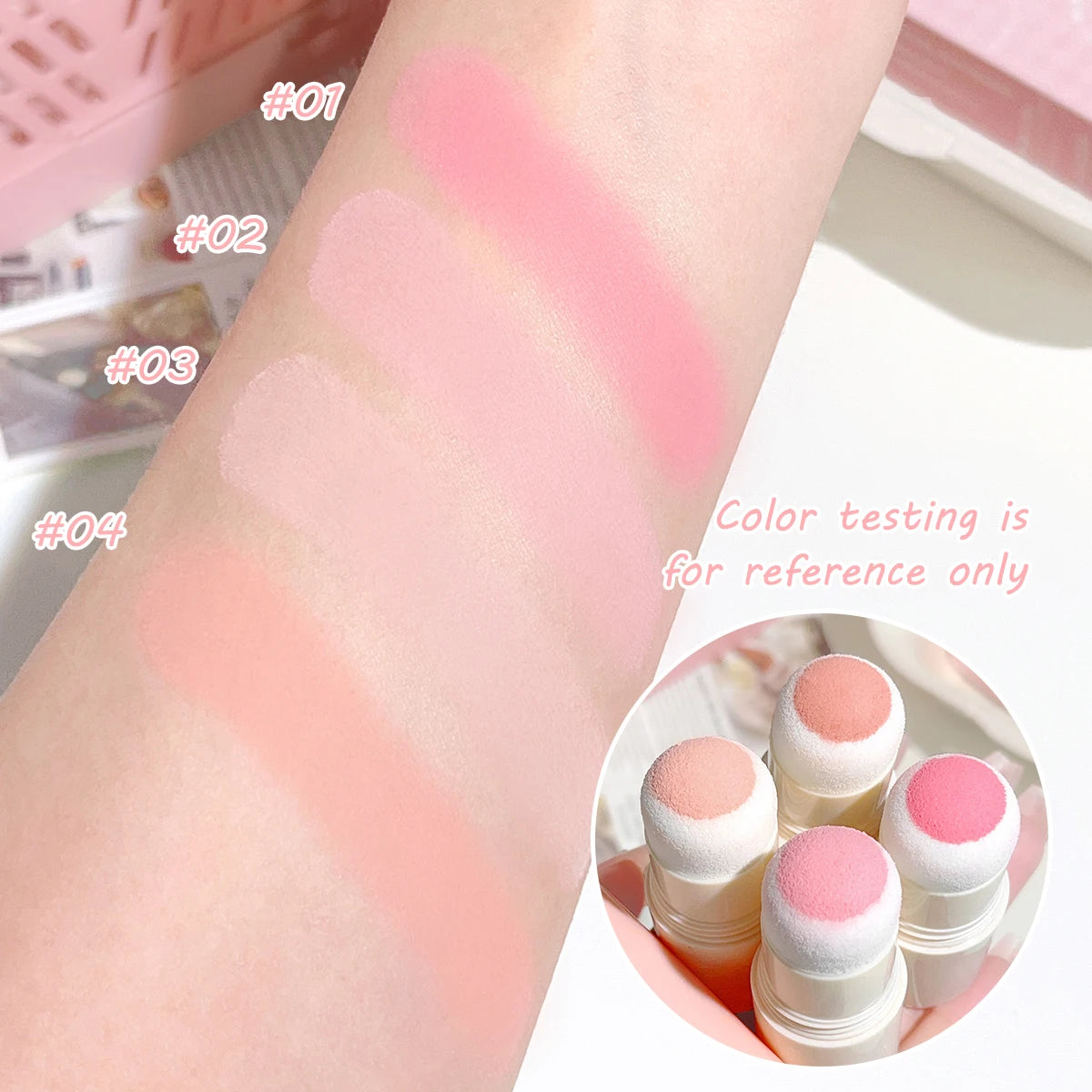 Yunrou Soft Fog Blush Stick: Korean Style, Brightening & Dual-Use for Lips & Cheeks