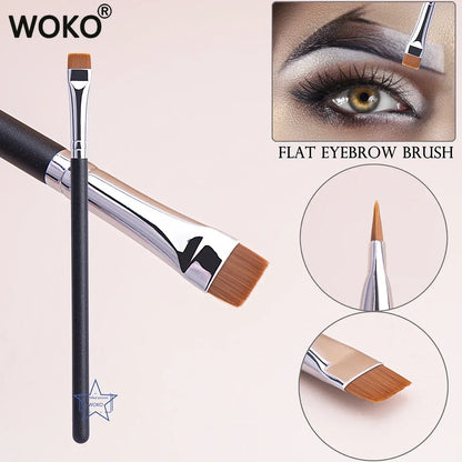 212 Flat Eyebrow Brush - Ultrathin Eyebrow Makeup & Eyeliner Brush, Thin Eye Liner & Brow Contour Beauty Tool