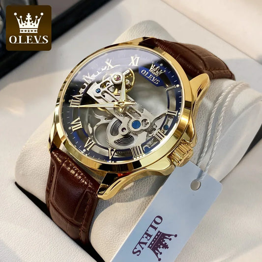 OLEVS 2871 Men's Luxury Chronograph Watch: Waterproof, Moon Phase & Multifunctional Quartz Wristwatch