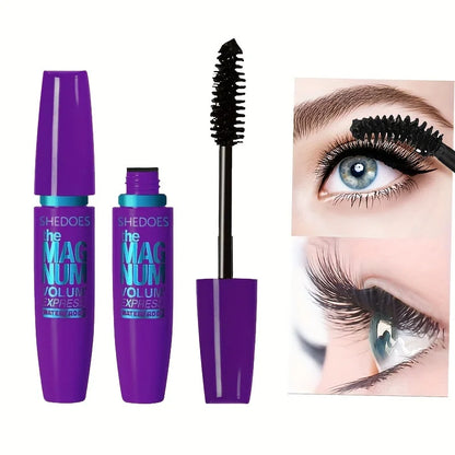 4D Black Mascara: Thickening, Lengthening & Waterproof Curl