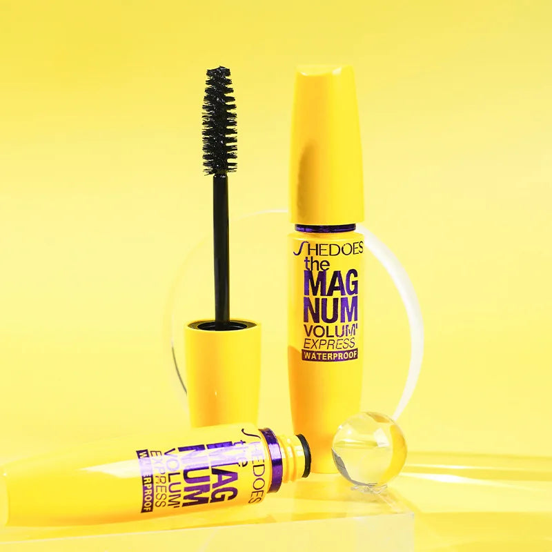 4D Black Mascara: Thickening, Lengthening & Waterproof Curl