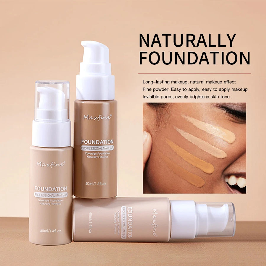 Liquid Foundation | Waterproof, Sweat-Resistant, Full Coverage Concealer for Professional Makeup