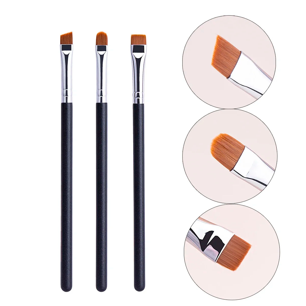 212 Flat Eyebrow Brush - Ultrathin Eyebrow Makeup & Eyeliner Brush, Thin Eye Liner & Brow Contour Beauty Tool