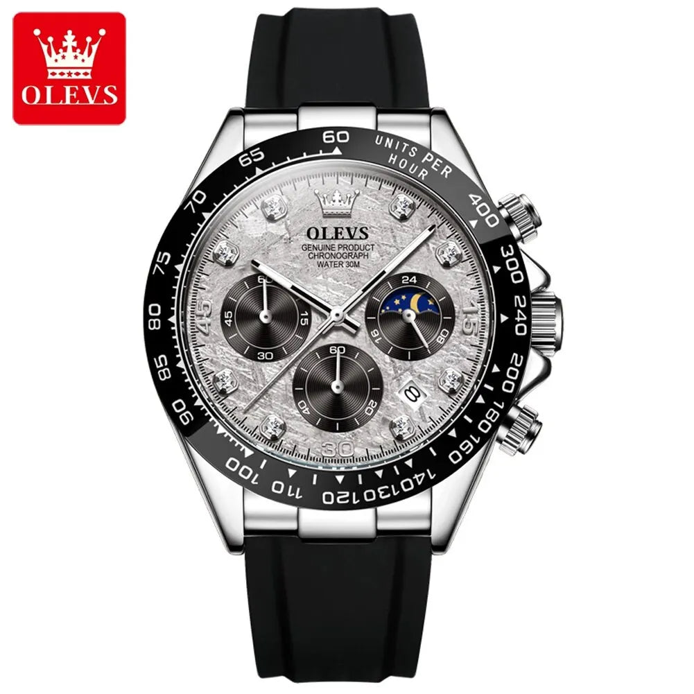 OLEVS Luxury Men’s Quartz Watch - Waterproof, Luminous, Chronograph Sport Wristwatch with Date - Top Brand for Men