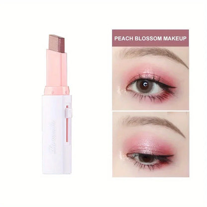 Two-Color Gradient Eyeshadow Stick: Natural, 3D Effect & Long-Lasting