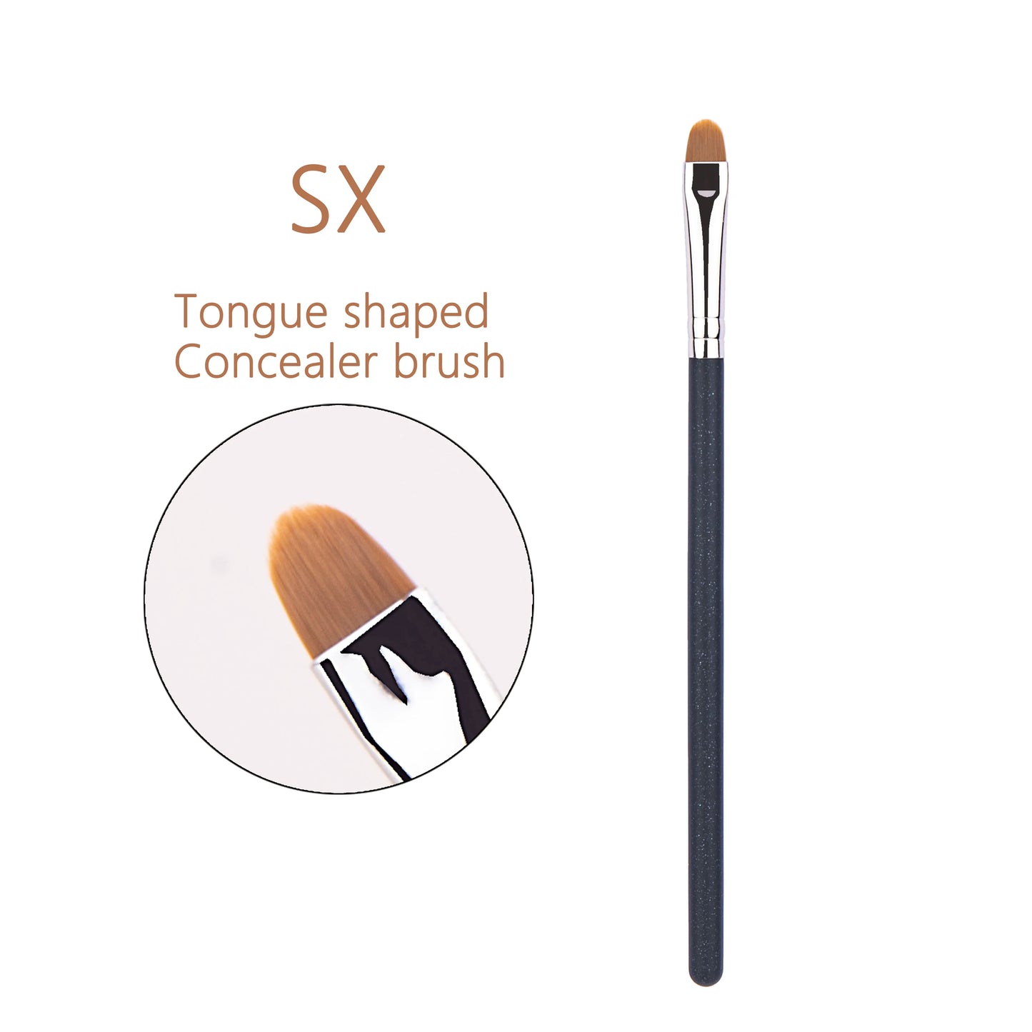 212 Flat Eyebrow Brush - Ultrathin Eyebrow Makeup & Eyeliner Brush, Thin Eye Liner & Brow Contour Beauty Tool