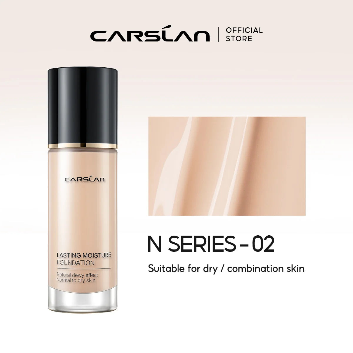 CARSLAN Matte Liquid Foundation | Long-Lasting, Full Coverage, Moisturizing, Oil Control Face Makeup