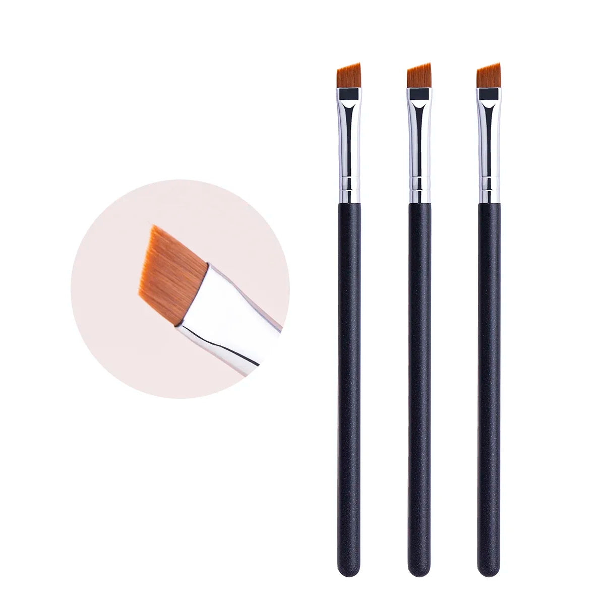 212 Flat Eyebrow Brush - Ultrathin Eyebrow Makeup & Eyeliner Brush, Thin Eye Liner & Brow Contour Beauty Tool