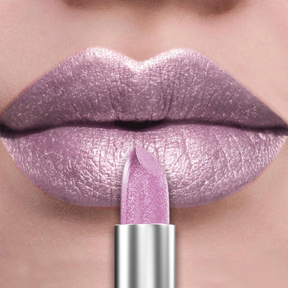 21-Color Metallic Lipstick: Bold, Glittery, Long-Lasting & Matte Finish