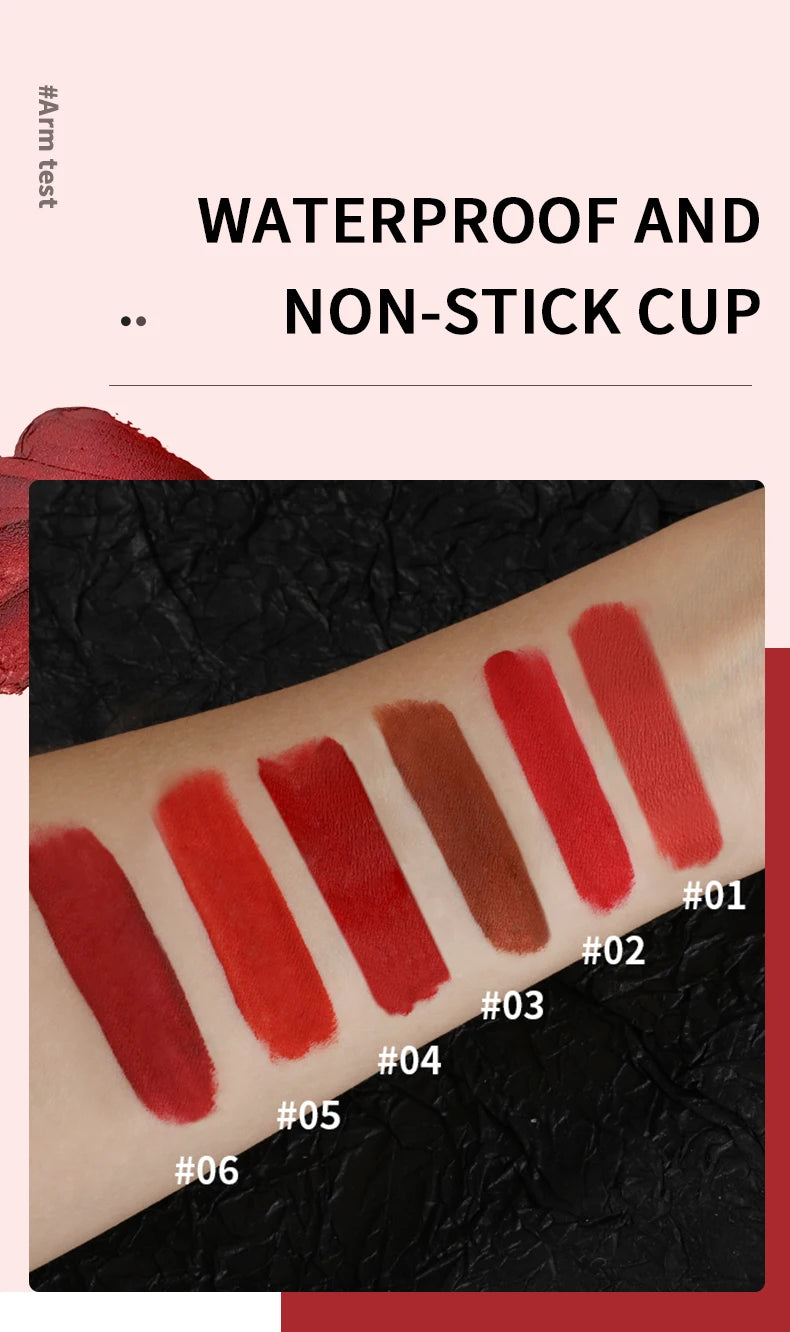 Durable Velvet Matte Lip Gloss: Moisturizing, Waterproof & Non-Fading