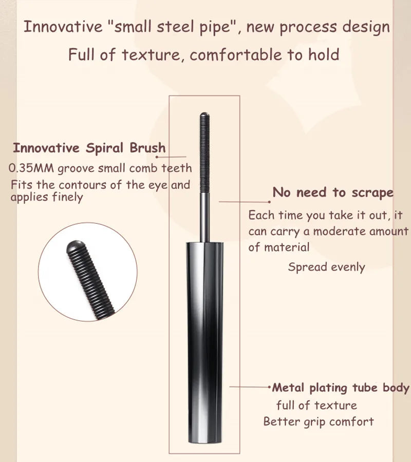 Judydoll Steel Tube Mascara: Lengthening, Curling, Waterproof & Non-Smudge