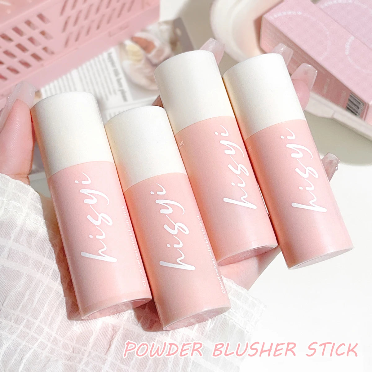 Yunrou Soft Fog Blush Stick: Korean Style, Brightening & Dual-Use for Lips & Cheeks