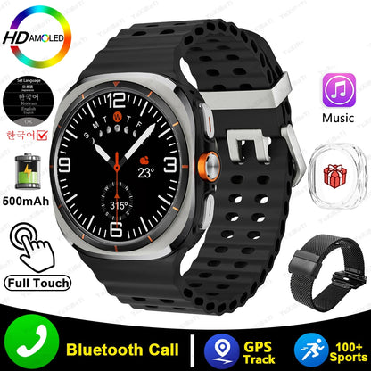 SK7 Ultra GPS Smartwatch - 500mAh, AMOLED HD Screen, BT Call, Outdoor Sports, Android & iOS Compatible (2025)