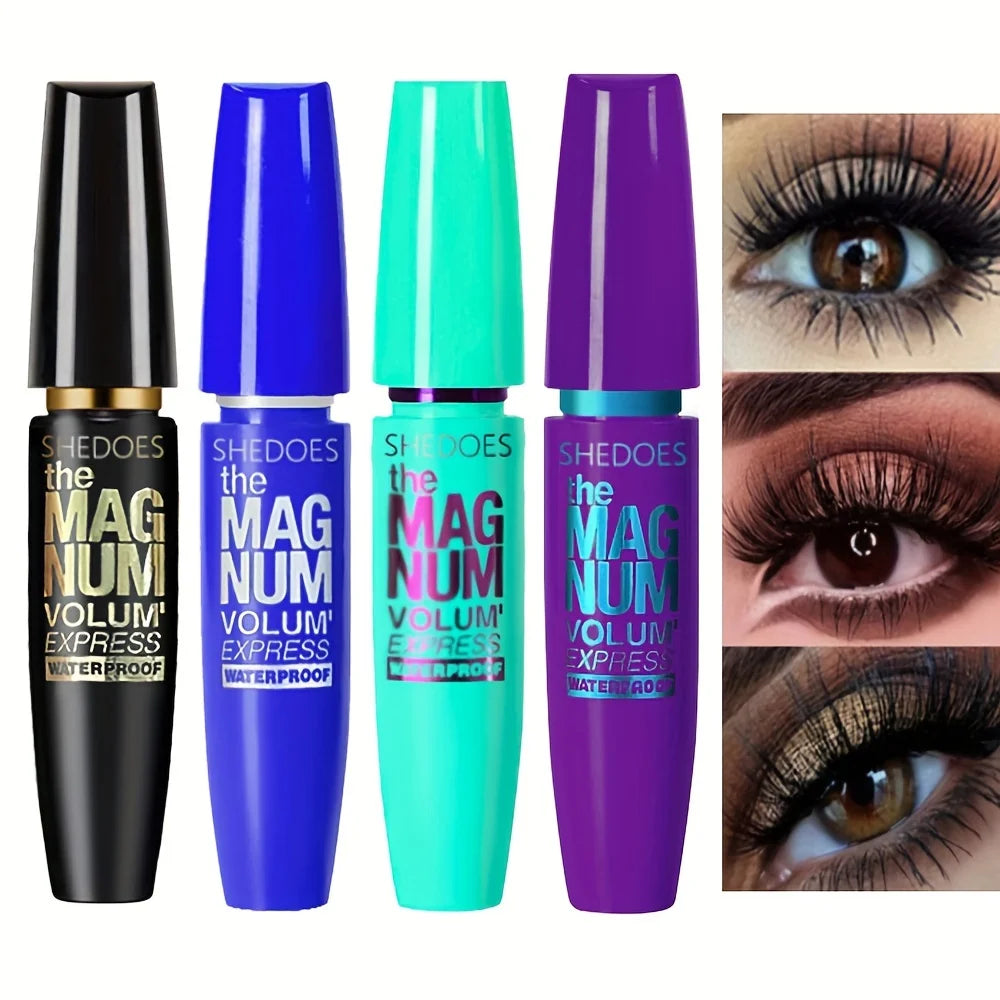 4D Black Mascara: Thickening, Lengthening & Waterproof Curl